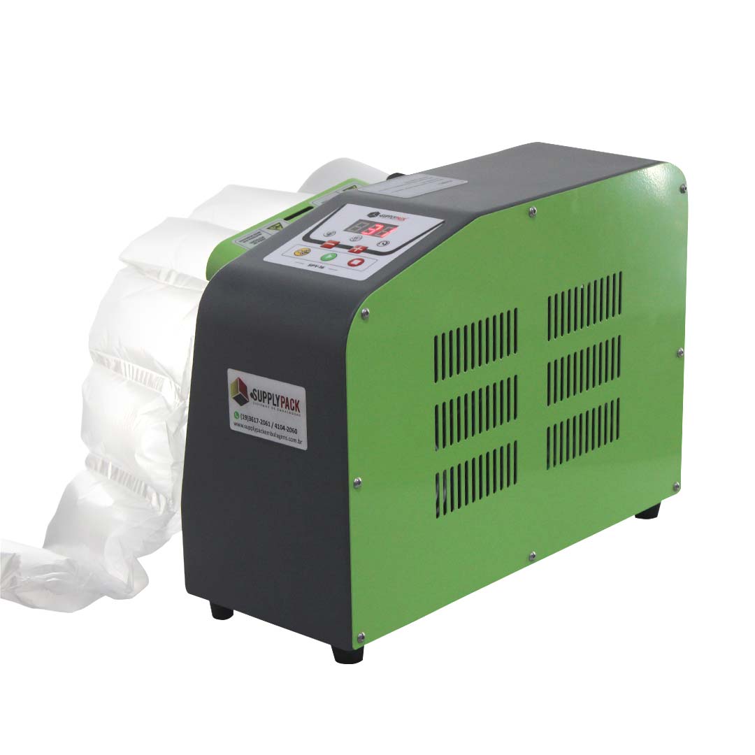 SPY-16A Air Shield em vista traseira com gabinete verde e ventilação
